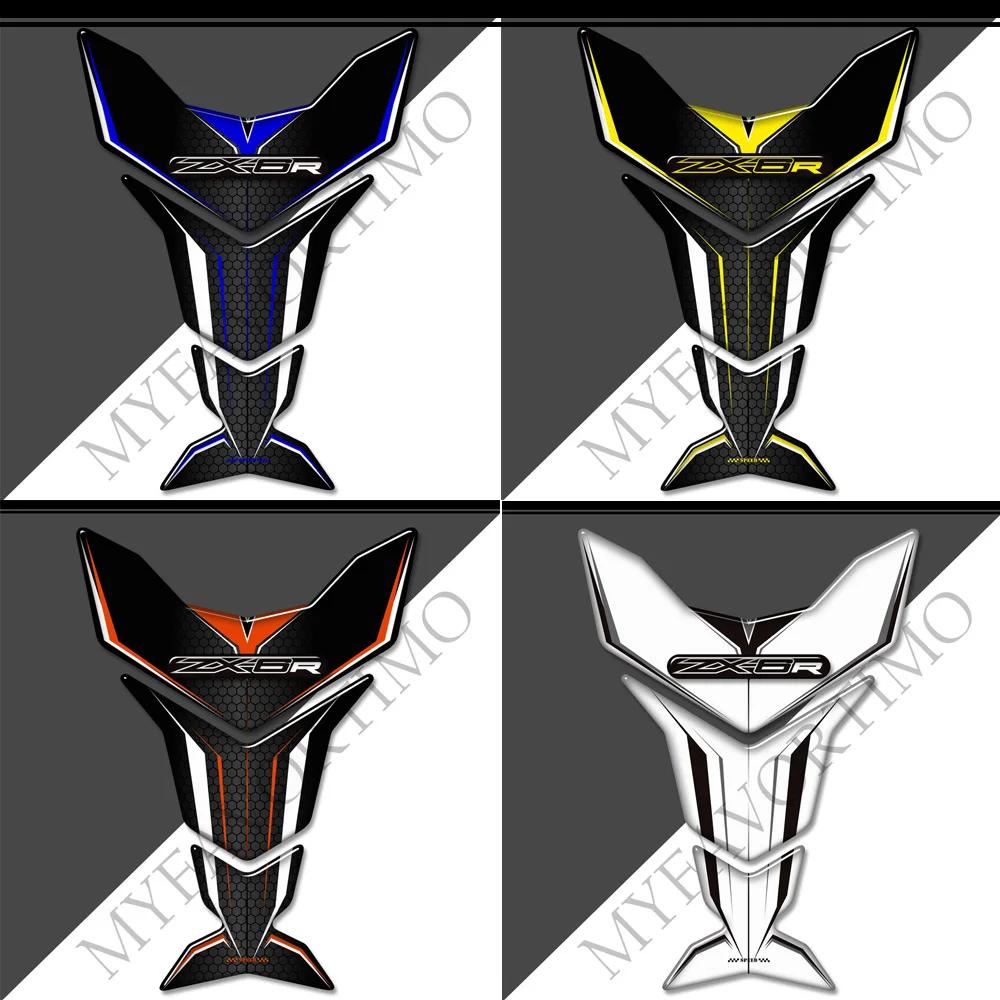ZX-6R TankPad  3D ƼĿ ͻŰ  ZX6R ZX 6R ȣ ũ е Fairing Gas Knee Decal